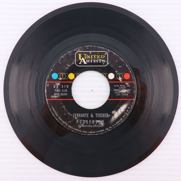 Ferrante & Teicher  - Theme from "Goodbye Again" - 1961 45 rpm Record UA 319 - Picture 4 of 16